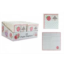 Picture of PACK OF 30 AFTERNOON TEA STYLE 2 PLY PAPER NAPKINS